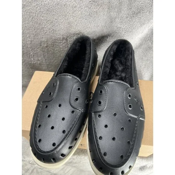 Sperry Men's Black Authentic Original Float Slip-on Boat Shoes Size 10M - Picture 2 of 7
